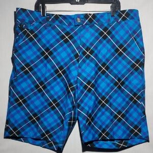 NWOT Royal & Awesome Tartan Plaid Mens‎ Golf Shorts Size 40